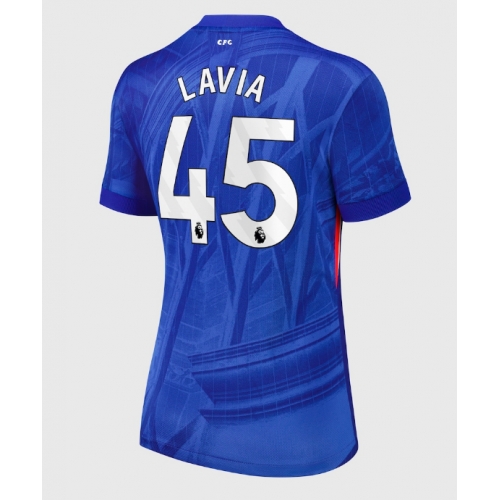 Billige Fotballdrakt Chelsea Romeo Lavia #45 Replika Hjemmedrakt Dame 2025-26 Kortermet Billige Fotballdrakt Chelsea Romeo Lavia #45 Replika Hjemmedrakt Dame 2025-26 Kortermet